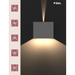 Buy Up / Down Wall Lights Australia CUBE II S9320 Surface Mounted Exterior LED Wall Light White 10W 5000K IP65 - S9320NDL/WH