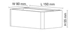 Buy Up / Down Wall Lights Australia LOUNGE II S9328/150TC Architectural Exterior LED Wall Light White 9W TRI Colour - S9328/150TC/WH