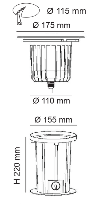 Buy Inground Lights Australia GEO S9343 240V Inground LED Light Stainless Steel 13W 3000K IP67 - S9343WW
