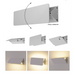 Buy Wall Sconce Australia UD S9356 Adjustable Surface Mounted LED Wall Light White 12W 3000K - S9356/610WW/WH