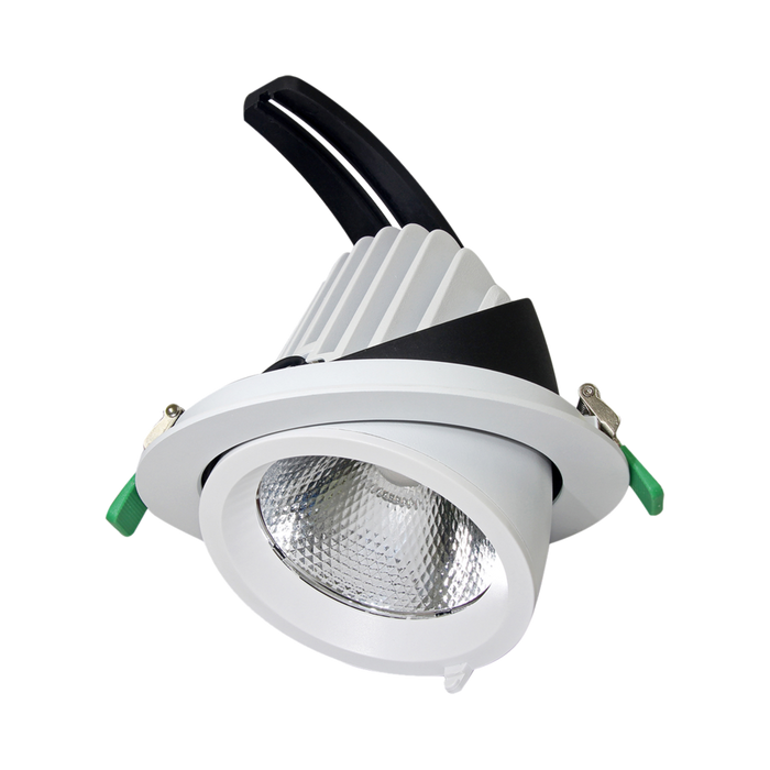 Buy Recessed Downlights Australia NEWMAN III S9525 Rotable Round Scoop LED Shoplight White 25W 4000K - S9525/125CW/WH