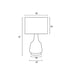 Buy Table Lamps Australia Jacin Table Lamp Olive Fabric Oat Plastic - JACIN TL-OLOT