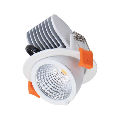 Buy Recessed Downlights Australia Scoop Round Recessed Downlight 13W White Aluminium 5000K - 20571