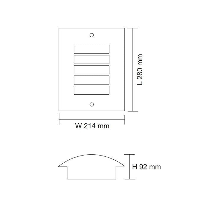 Buy Exterior Wall Lights Australia MOD Architectural Exterior Wall Light Stainless Steel - SE7013 SLS