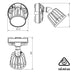 Buy Security Wall Lights Australia STARGEM III SE70801TC 1 Light LED Floodlight Black 15W TRI Colour IP65 - SE7080/1TC/BK