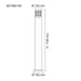 Buy Bollard Lights Australia SWAN SE7086/100 1 Light Bollard Light Stainless Steel - SE7086/100