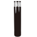 Buy Bollard Lights Australia BOLLARD SE7102/LGLS 1 Light Bollard Light Black IP54 - SE7102 BK/LGLS