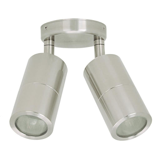 Buy Exterior Spotlights Australia Shadow Exterior Spot 2 Lights Stainless Steel 3CCT - 49060