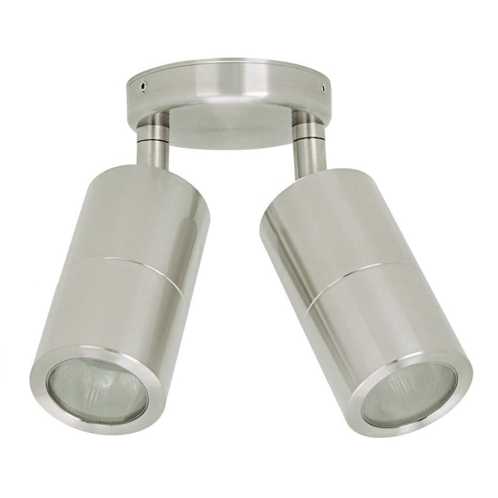 Buy Exterior Spotlights Australia Shadow Exterior Spot 2 Lights Stainless Steel 3CCT - 49060