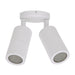 Buy Exterior Spotlights Australia Shadow Exterior Spot 2 Lights White Aluminium 3CCT - 49057