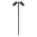 Buy Pathway Lights Australia Shadow Pathway 2 Lights Black Aluminium 12V TRI Colour - 49088