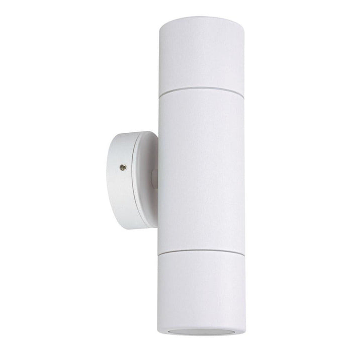 Buy Up / Down Wall Lights Australia Shadow Up & Down Wall 2 Lights White Aluminium 3CCT - 49027