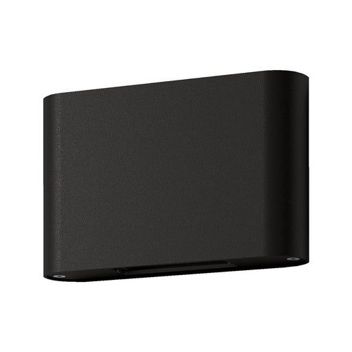 Buy Up / Down Wall Lights Australia Sierra Round Up & Down Wall 2 Lights Black Aluminium 3000K - 19634