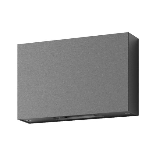 Buy Up / Down Wall Lights Australia Sierra Square Up & Down Wall 2 Lights Dark Grey Aluminium 3000K - 19636