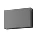 Buy Up / Down Wall Lights Australia Sierra Square Up & Down Wall 2 Lights Dark Grey Aluminium 3000K - 19636