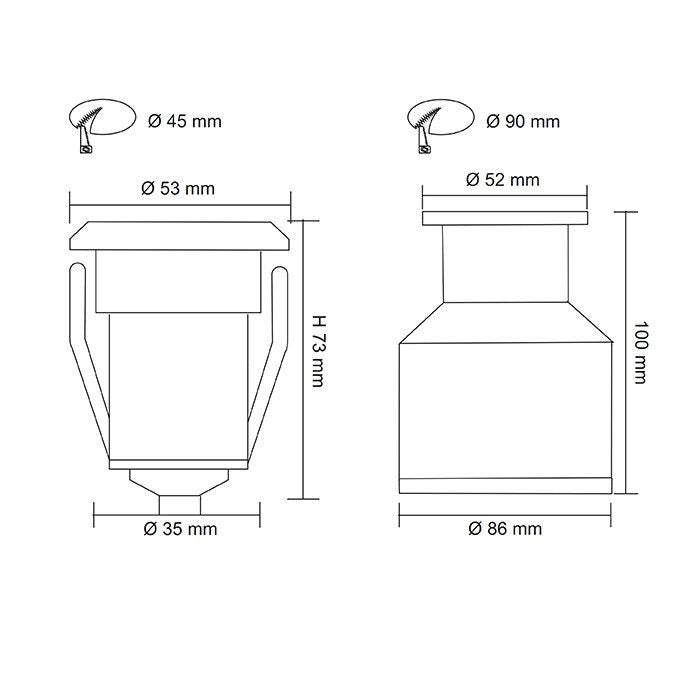 Buy Inground Lights Australia GLOW SL7362 12V Inground LED Light Stainless Steel 4W 6000K IP67 - SL7362DL/SLS