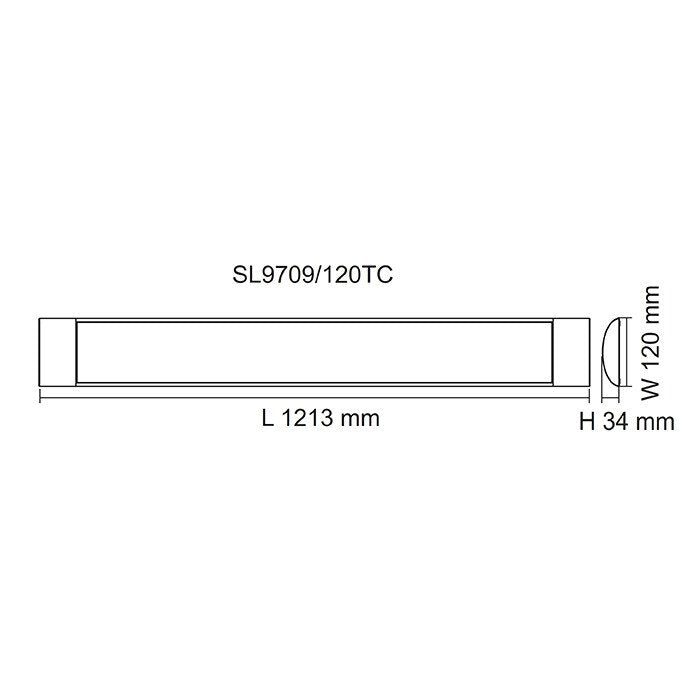 Buy LED Batten Lights Australia BLADE SL9709 TC LED Batten 48W Tri Colour - SL9709/120TC