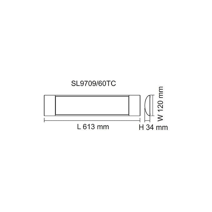 Buy LED Batten Lights Australia BLADE SL9709 TC LED Batten 25W Tri Colour - SL9709/60TC