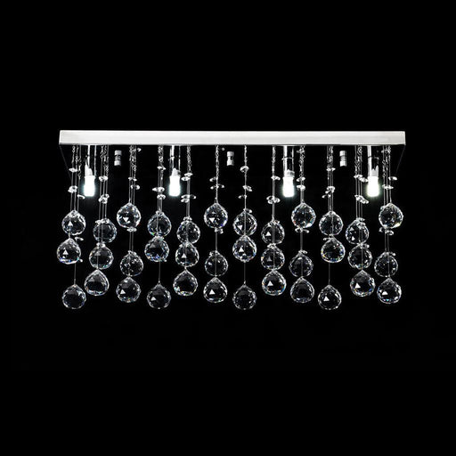 Buy Ceiling Crystals Australia Starlight Ceiling Crystal 4 Lights CTC W600mm Chrome 5000K - 35032