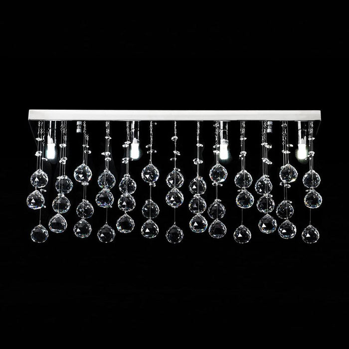 Buy Ceiling Crystals Australia Starlight Ceiling Crystal 8 Lights CTC W800mm Chrome 5000K - 35033