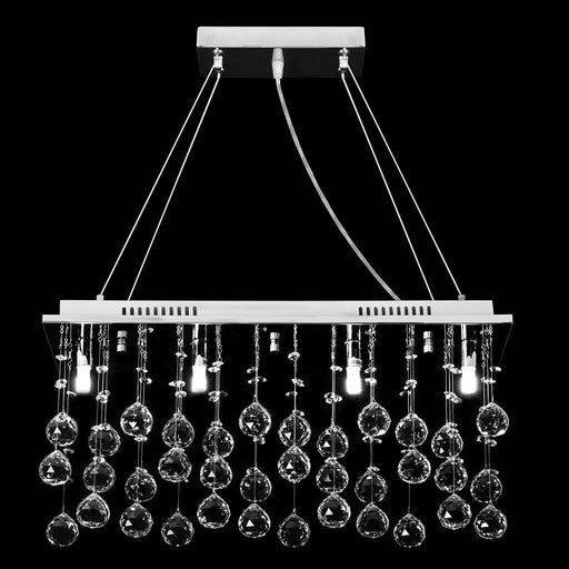 Buy Ceiling Crystals Australia Starlight Ceiling Crystal 8 Lights W800mm Chrome 5000K - 35035