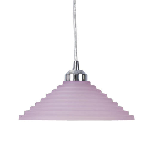 Buy Pendant Lights Australia Step Pendant Light W250mm Pink Glass - 91523