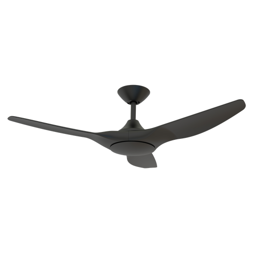 Buy DC Ceiling Fans With Light Australia Strike DC Ceiling Fan 48" Black LED Light ABS Polymer Blades - 60131