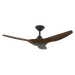 Buy DC Ceiling Fans With Light Australia Strike DC Ceiling Fan 48" Black LED Light Walnut ABS Polymer Blades - 60132