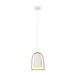 Buy Pendant Lights Australia SWING Ellipse Shape Wood Frame 1 Light Pendant White - SWING5