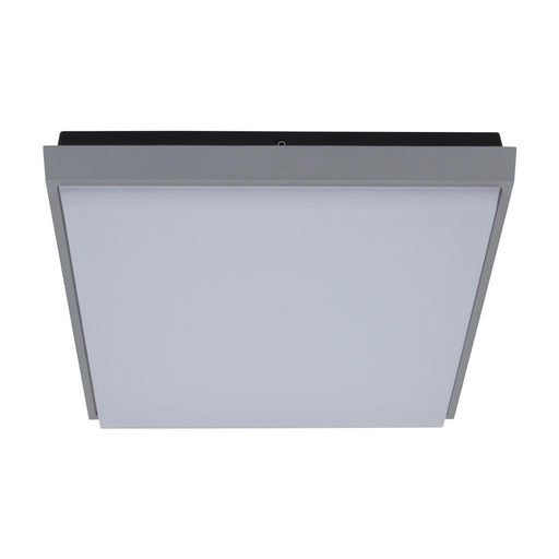 Buy LED Oyster Lights Australia Tab Square LED Oyster Light 20W Silver Aluminium 3000K - 19556