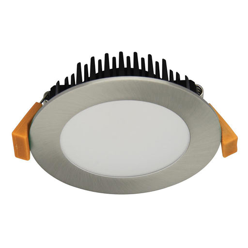 Buy Recessed Downlights Australia Tek Round Recessed Downlight 10W Satin Chrome Aluminium - 20442