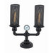 Buy Table Lamps Australia VENETO Black Iron 2 Light Table Lamp - VENETO-T2