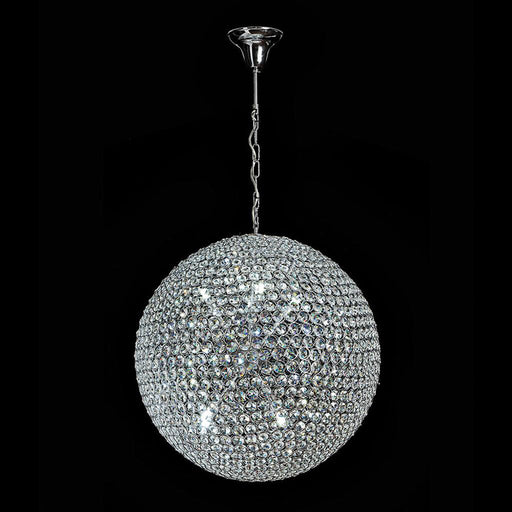 Buy Crystal Pendant Lights Australia Venus Crystal Pendant 8 Lights W600mm Chrome 5000K - 35041
