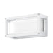 Buy Exterior Wall Lights Australia York Rectangle Exterior Wall Light 7W White Aluminium 5000K - 19647