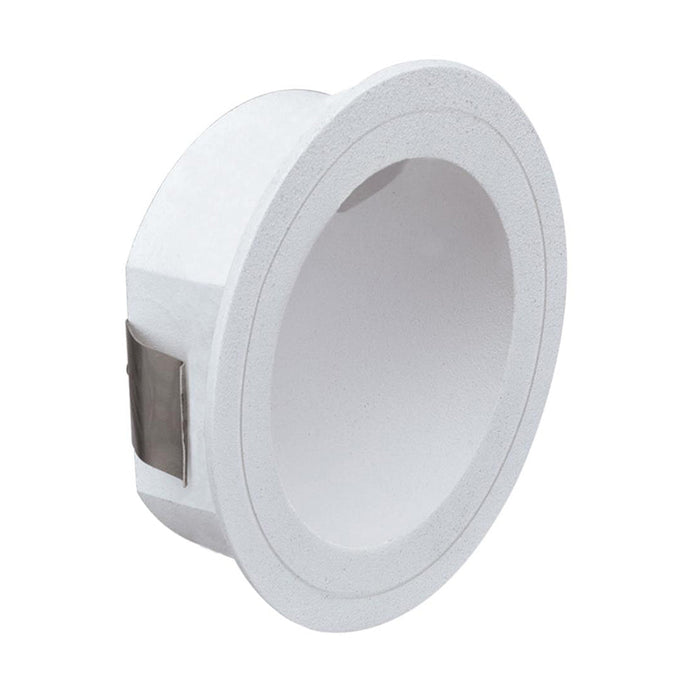 Buy Outdoor Step Lights Australia You Round LED Step Light White Aluminium 3000K - 19985