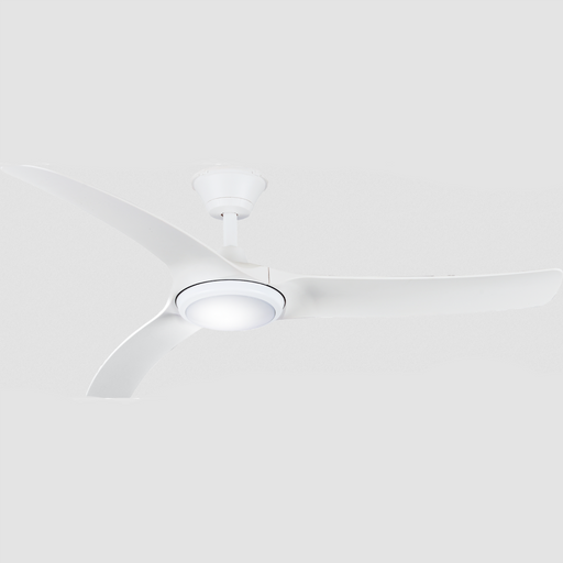 Buy DC Ceiling Fans With Light Australia Aqua DC Ceiling Fan 52" White LED Light White - AIPL2667