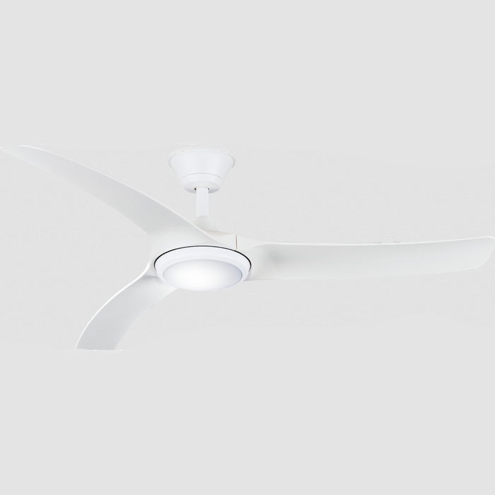 Buy DC Ceiling Fans With Light Australia Aqua DC Ceiling Fan 52" White LED Light White - AIPL2667