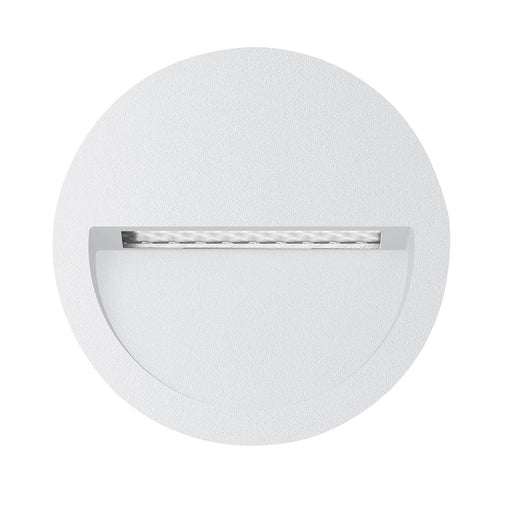 Buy Outdoor Step Lights Australia Zac Round Outdoor Step Light 12V White Aluminium 3000K - 19776