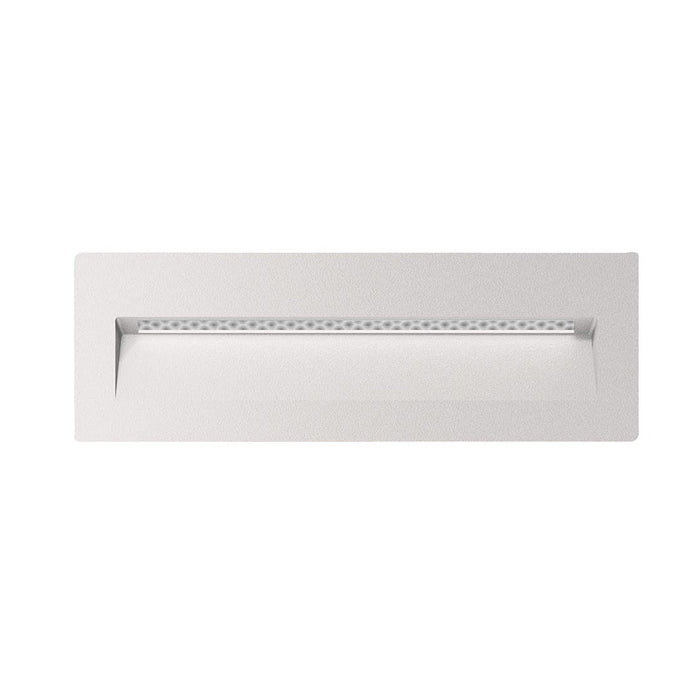 Buy Outdoor Step Lights Australia Zac Rectangular Outdoor Step Light 12V White Aluminium 5000K - 19793