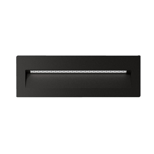 Buy Outdoor Step Lights Australia Zac Rectangular Outdoor Step Light Black Aluminium 5000K - 19761