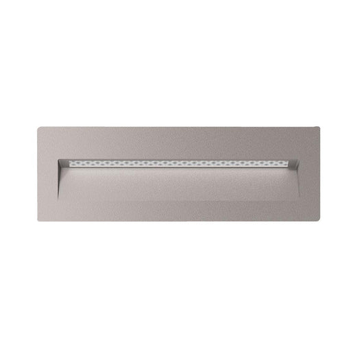 Buy Outdoor Step Lights Australia Zac Rectangular Outdoor Step Light Silver Aluminium 3000K - 19764