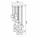 Buy Cluster Pendants Australia Zaha 10 Light Cluster Pendant Chrome & Crystal - ZAHA PE10-CHCR