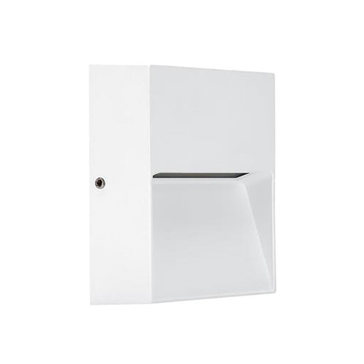 Buy Outdoor Step Lights Australia Zeke Square Outdoor Step Light 12V 4W White Aluminium 3000K - 19852
