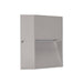 Buy Outdoor Step Lights Australia Zeke Square Outdoor Step Light Silver Aluminium 3000K - 19706