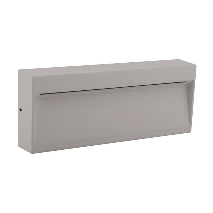 Buy Outdoor Step Lights Australia Zeke Rectangular Outdoor Step Light 12V 8W Silver Aluminium 3000K - 19856
