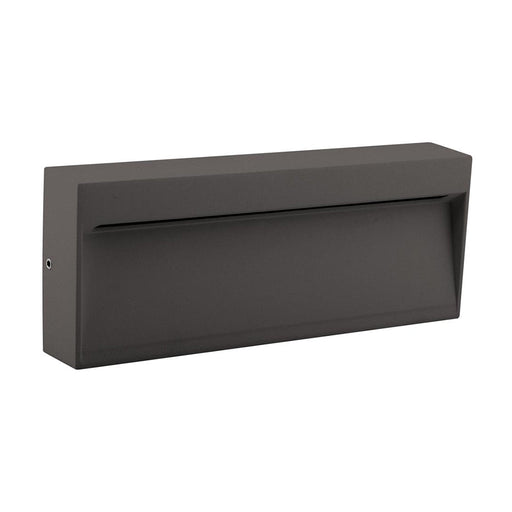 Buy Outdoor Step Lights Australia Zeke Rectangular Outdoor Step Light Dark Grey Aluminium 5000K - 19715
