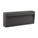 Buy Outdoor Step Lights Australia Zeke Rectangular Outdoor Step Light Dark Grey Aluminium 3000K - 19714
