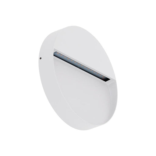 Buy Outdoor Step Lights Australia Zeke Round Outdoor Step Light 12V 9W White Aluminium 5000K - 19869