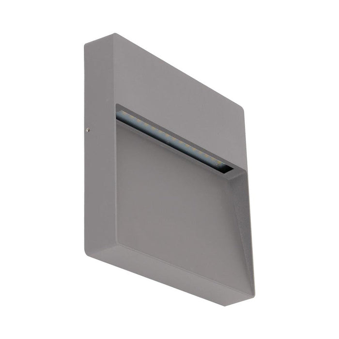 Buy Outdoor Step Lights Australia Zeke Square Outdoor Step Light 12V 9W Dark Grey Aluminium 3000K - 19874